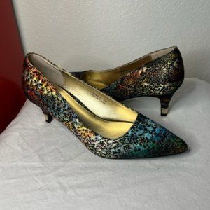 J. Renee Rainbow Animal print heels